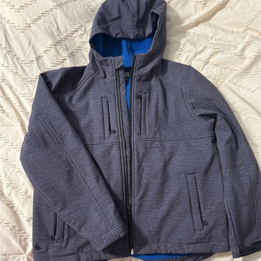 Men's Gray Hooded Jacket
